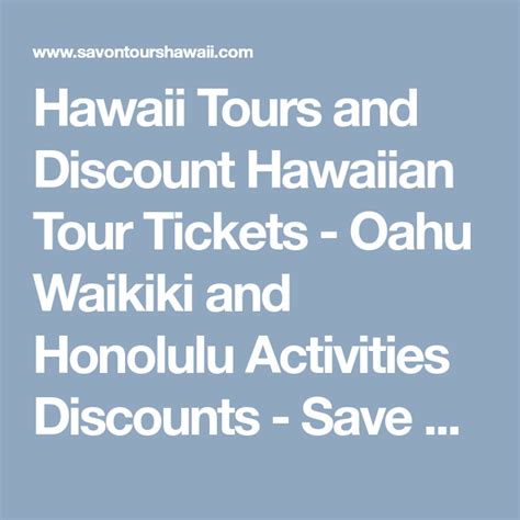 hawaii discount tours review.